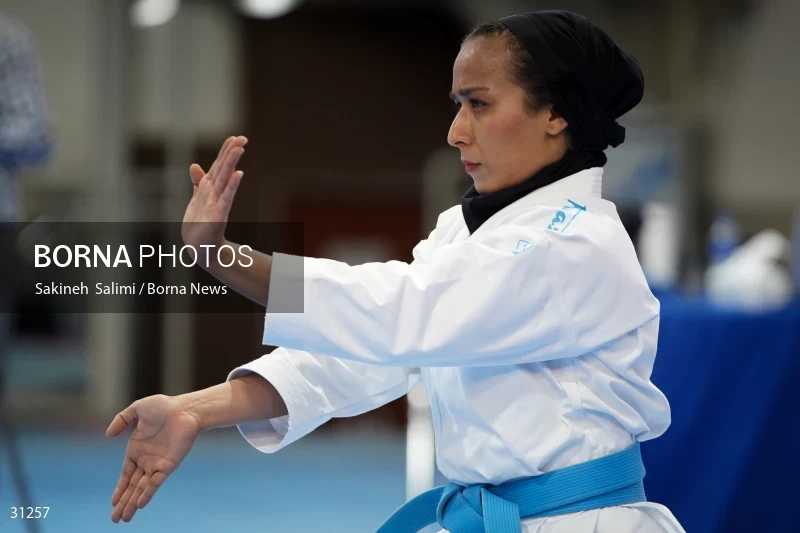 The girls' national karate team selection competition