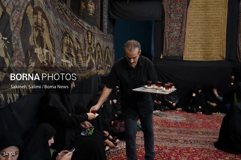 Mourning at Hosseinieh Sadat Akhavi in Tehran