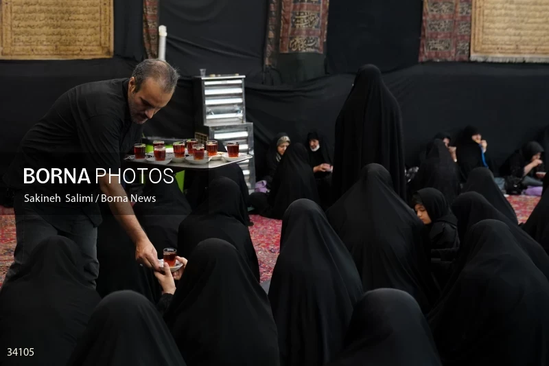 Mourning at Hosseinieh Sadat Akhavi in Tehran