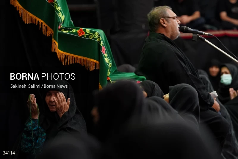 Mourning at Hosseinieh Sadat Akhavi in Tehran