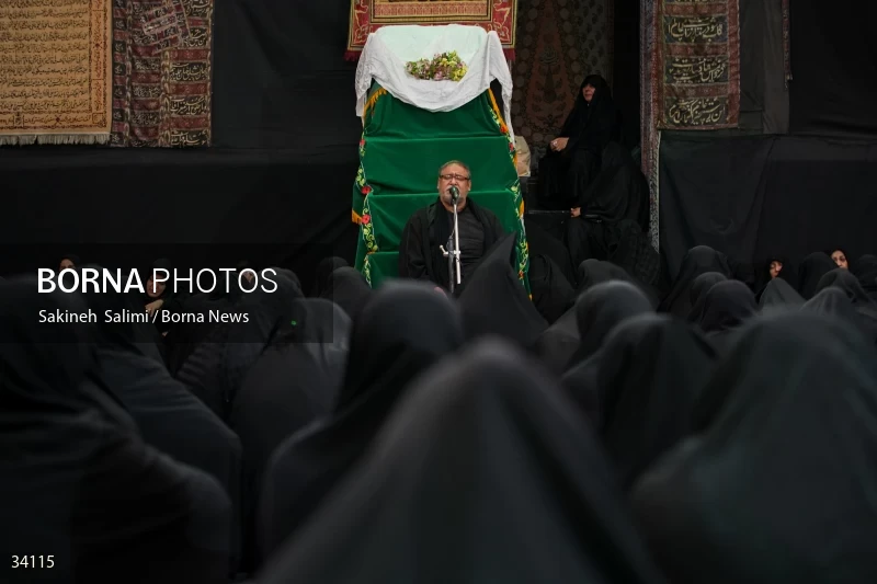 Mourning at Hosseinieh Sadat Akhavi in Tehran