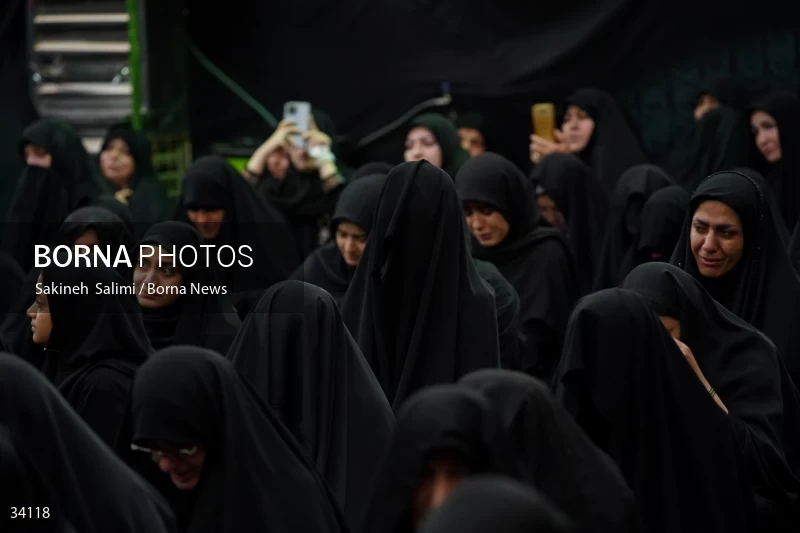 Mourning at Hosseinieh Sadat Akhavi in Tehran