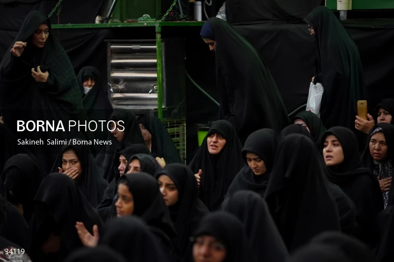 Mourning at Hosseinieh Sadat Akhavi in Tehran