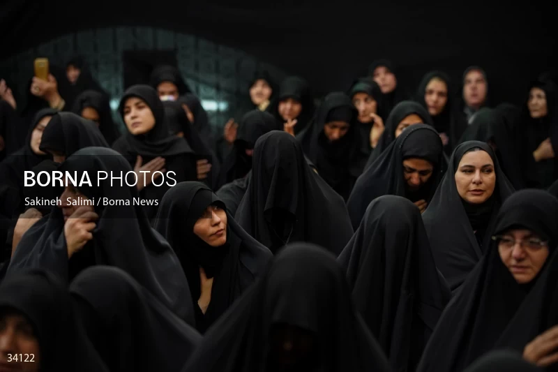 Mourning at Hosseinieh Sadat Akhavi in Tehran