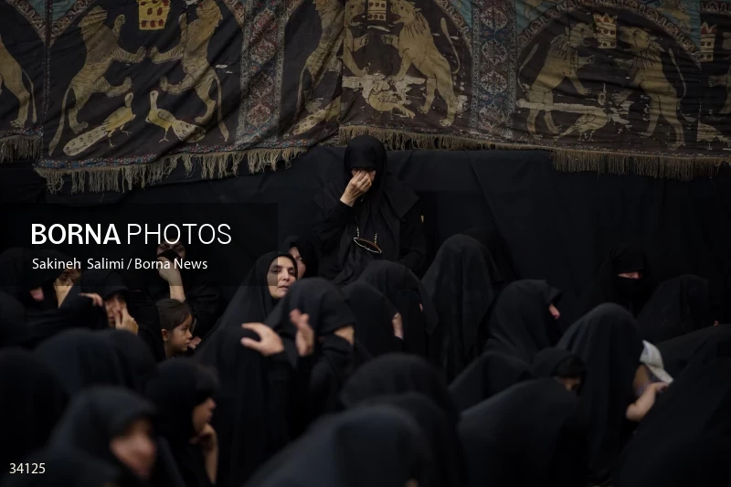 Mourning at Hosseinieh Sadat Akhavi in Tehran
