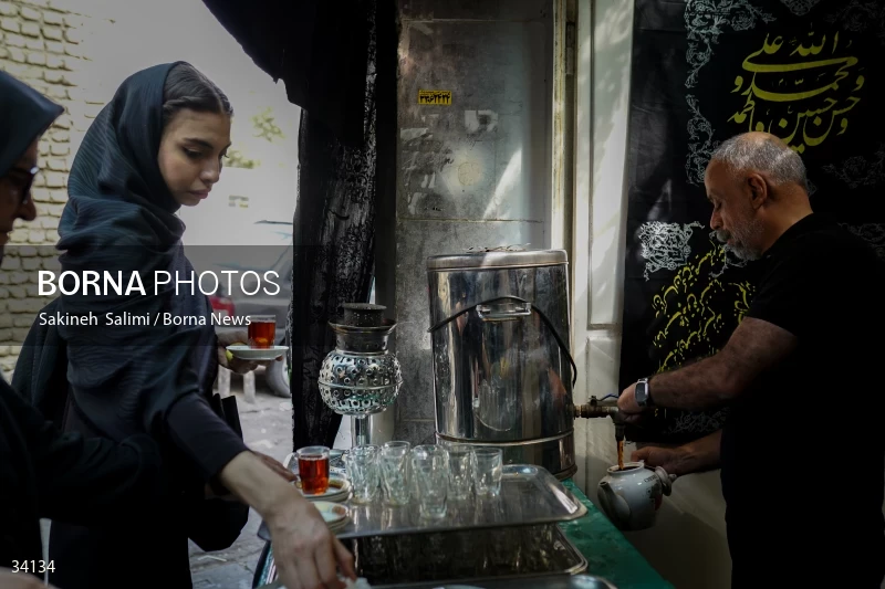 Mourning at Hosseinieh Sadat Akhavi in Tehran
