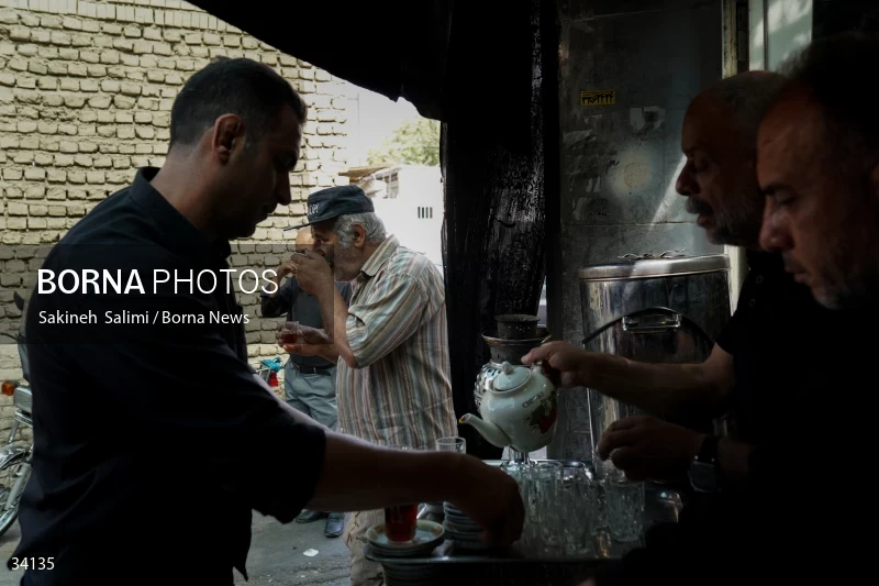 Mourning at Hosseinieh Sadat Akhavi in Tehran