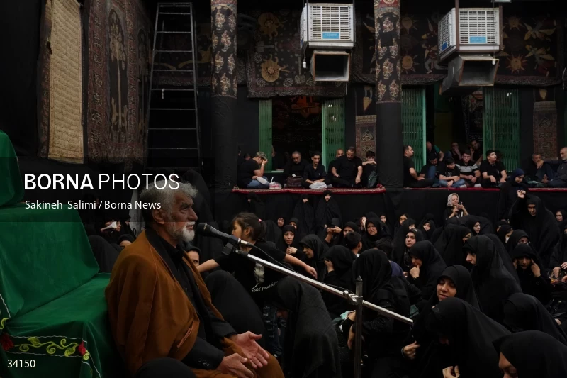 Mourning at Hosseinieh Sadat Akhavi in Tehran