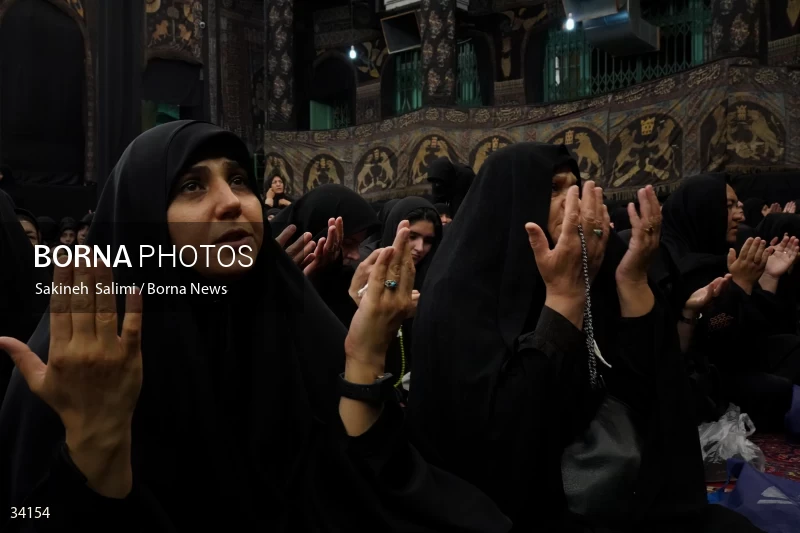 Mourning at Hosseinieh Sadat Akhavi in Tehran