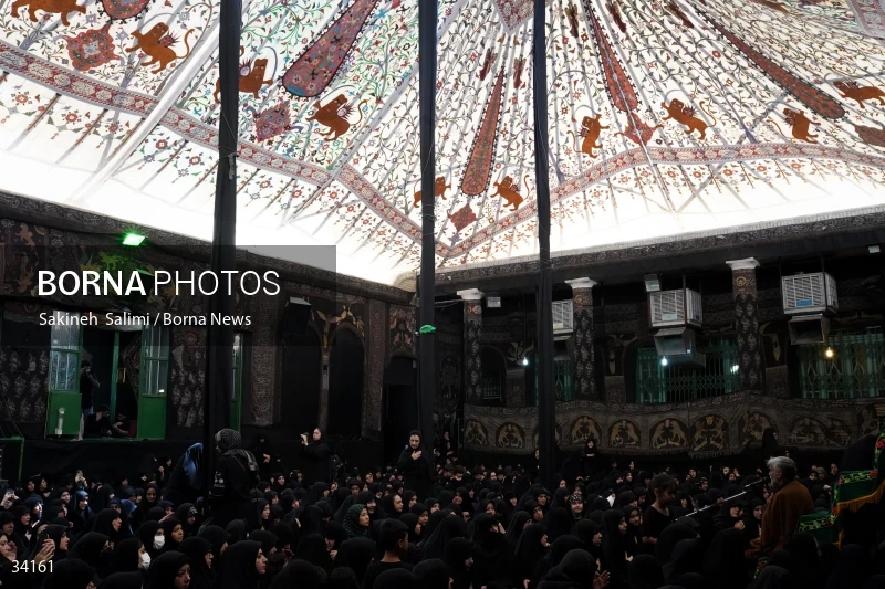 Mourning at Hosseinieh Sadat Akhavi in Tehran