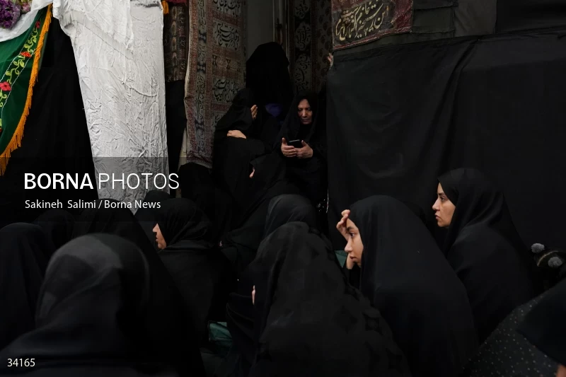 Mourning at Hosseinieh Sadat Akhavi in Tehran