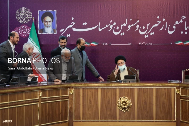 The meeting of the president with a group of benefactors and officials of charitable institutions
