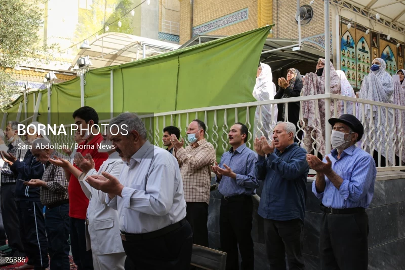 Iranians perform Eid al-Fitr prayers in Tehran