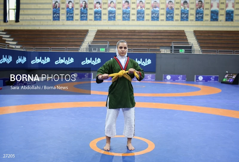The national championship and selection of the Iranian female Alysh wrestling national team