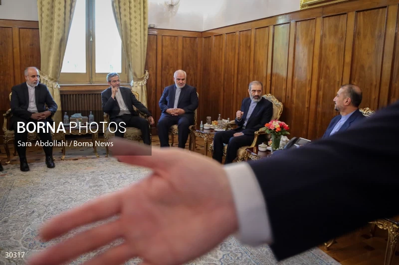 The meeting of the released Iranian diplomat Asadollah Asadi with the Minister of Foreign Affairs