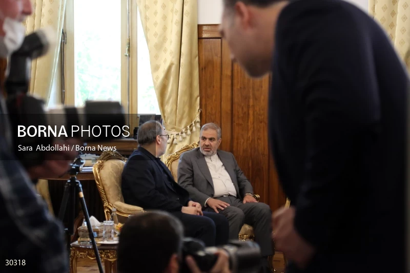 The meeting of the released Iranian diplomat Asadollah Asadi with the Minister of Foreign Affairs