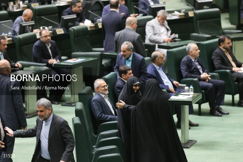 The meeting of Iranian Parliament to review the qualifications of the proposed Minister of Agriculture