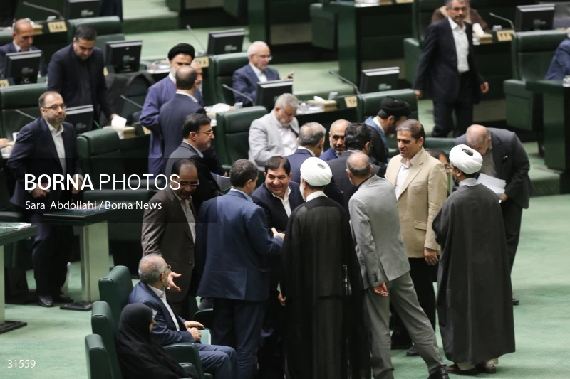 The meeting of Iranian Parliament to review the qualifications of the proposed Minister of Agriculture