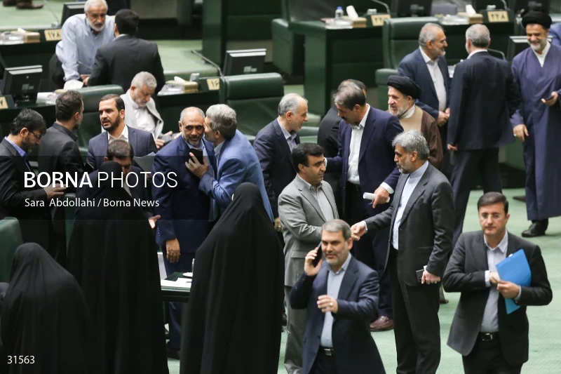 The meeting of Iranian Parliament to review the qualifications of the proposed Minister of Agriculture