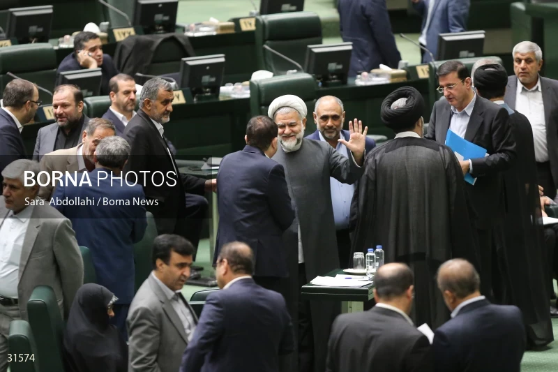 The meeting of Iranian Parliament to review the qualifications of the proposed Minister of Agriculture