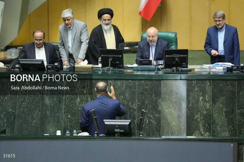 The meeting of Iranian Parliament to review the qualifications of the proposed Minister of Agriculture