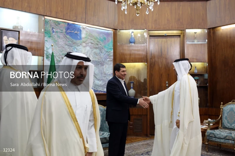 The meeting of the Minister of Labor of Qatar with the first vice president of Iran