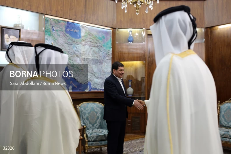 The meeting of the Minister of Labor of Qatar with the first vice president of Iran