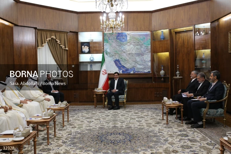 The meeting of the Minister of Labor of Qatar with the first vice president of Iran