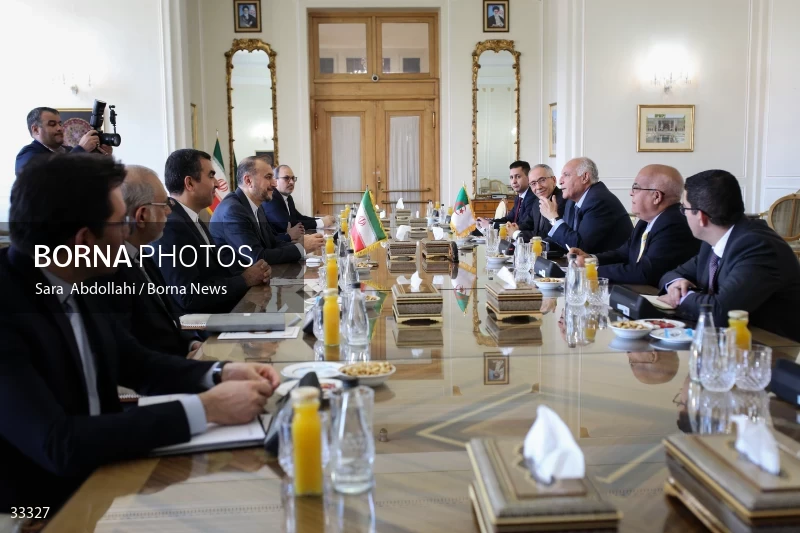 Meeting of foreign ministers of Iran and Algeria