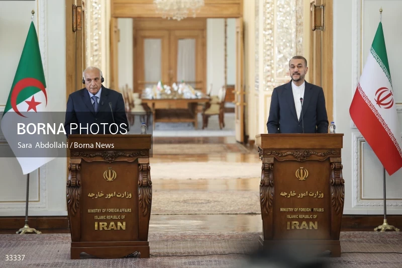 Meeting of foreign ministers of Iran and Algeria