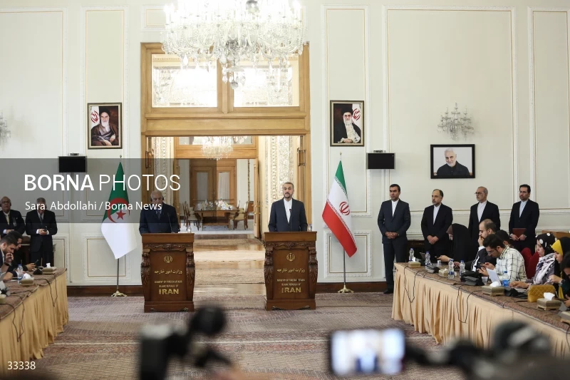 Meeting of foreign ministers of Iran and Algeria