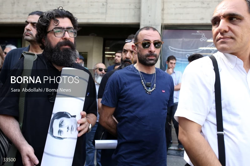 The funeral ceremony of Ahmadreza Ahmadi
