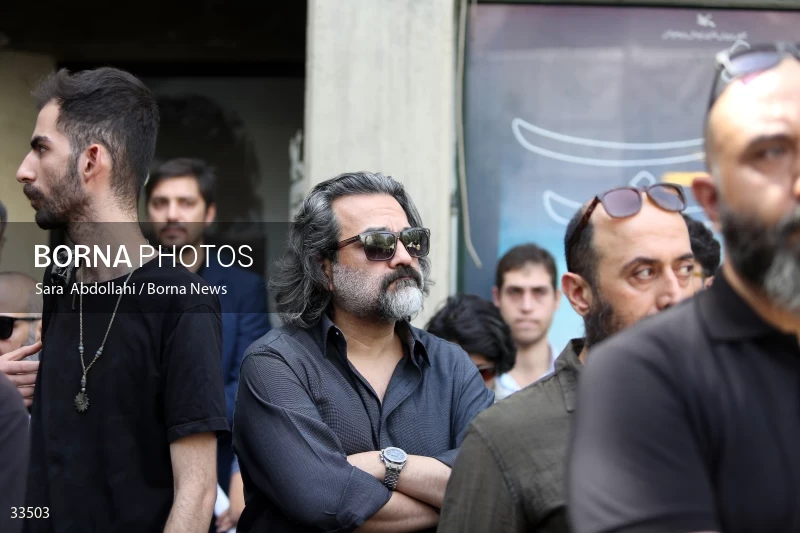 The funeral ceremony of Ahmadreza Ahmadi