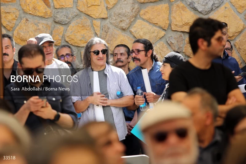 The funeral ceremony of Ahmadreza Ahmadi