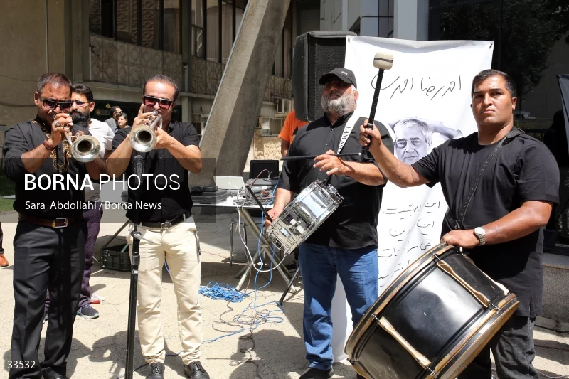 The funeral ceremony of Ahmadreza Ahmadi