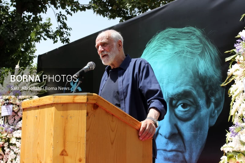 The funeral ceremony of Ahmadreza Ahmadi