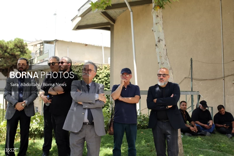 The funeral ceremony of Ahmadreza Ahmadi