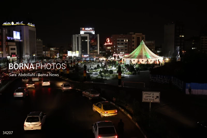 Mourning in the Ashurai tent of Haft Tir square in Tehran