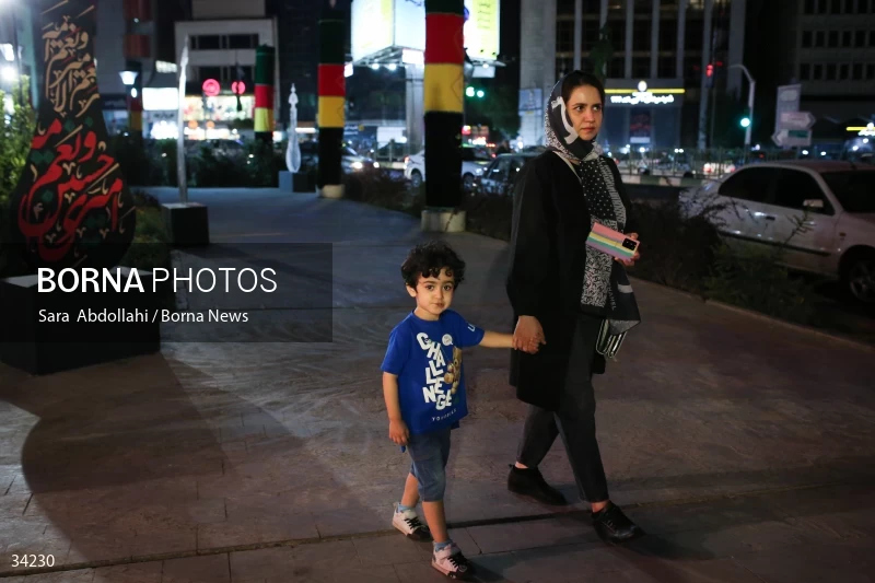 Mourning in the Ashurai tent of Haft Tir square in Tehran