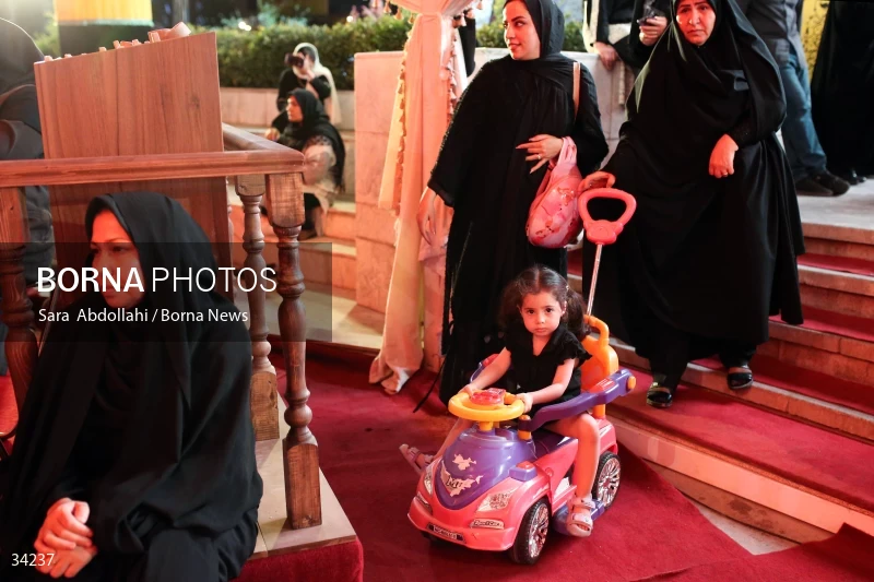 Mourning in the Ashurai tent of Haft Tir square in Tehran