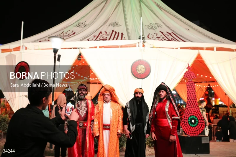 Mourning in the Ashurai tent of Haft Tir square in Tehran