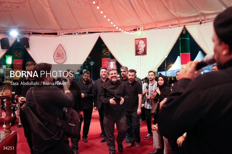 Mourning in the Ashurai tent of Haft Tir square in Tehran
