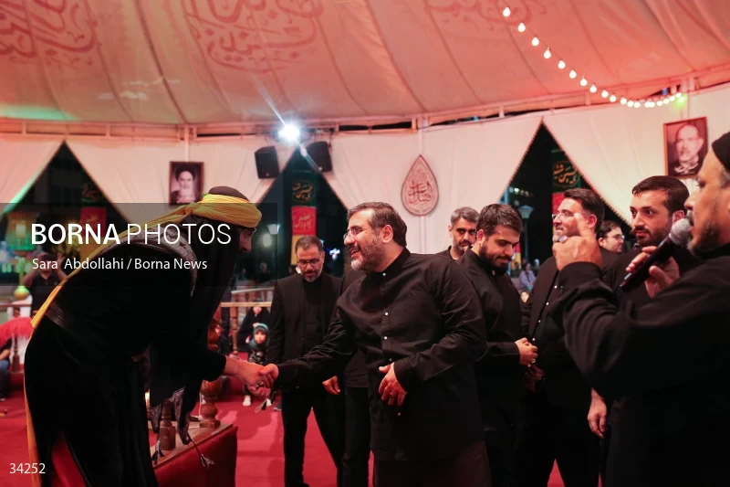 Mourning in the Ashurai tent of Haft Tir square in Tehran