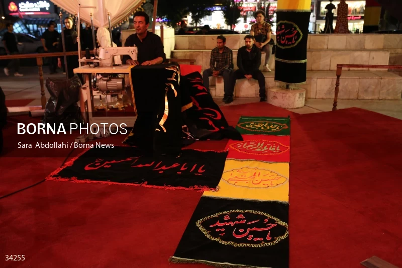 Mourning in the Ashurai tent of Haft Tir square in Tehran
