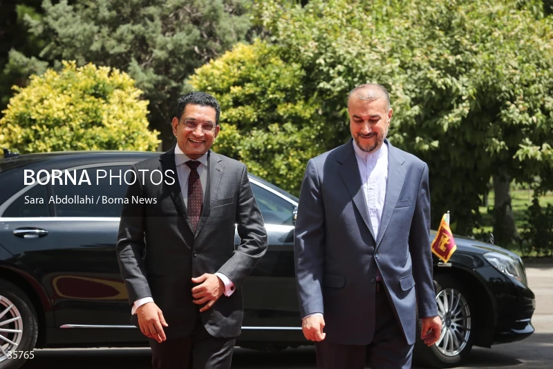 Iran and Sri Lanka FMs meet