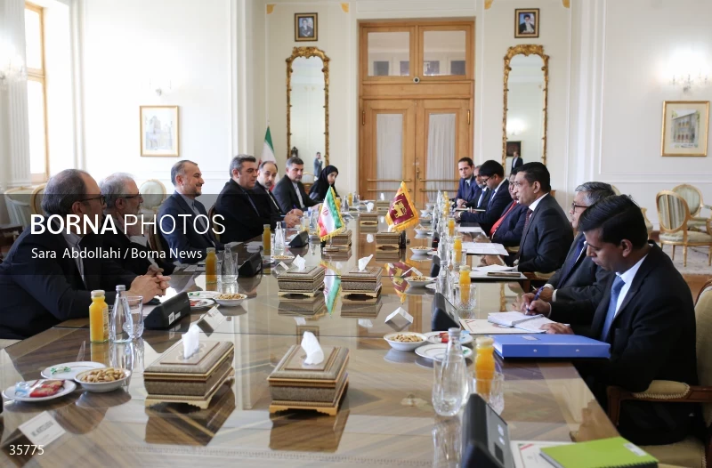 Iran and Sri Lanka FMs meet