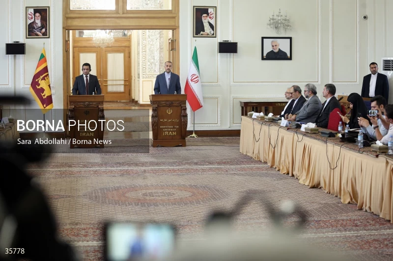 Iran and Sri Lanka FMs meet