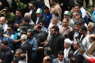 آیتالله اکبر هاشمی رفسنجانی در راهپیمایی روز قدس