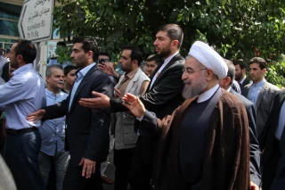 رئیس جمهور حسن روحانی در راهپیمایی روز قدس