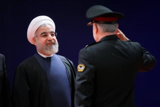 رئیس جمهور روحانی و فرماندهان پلیس